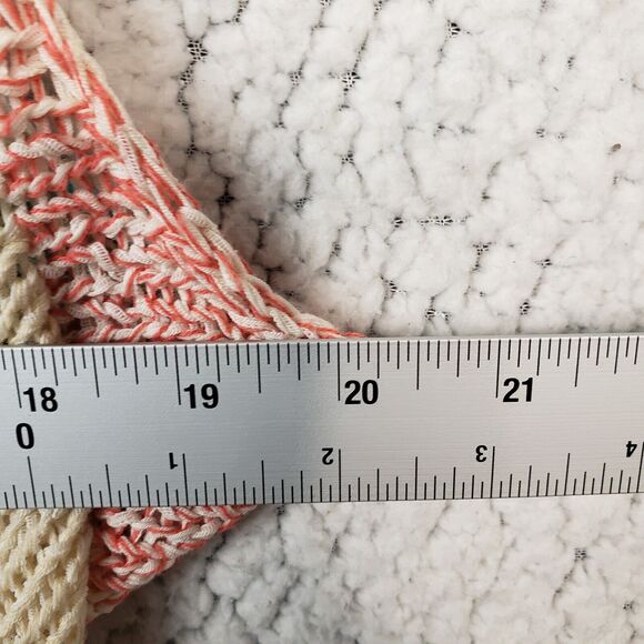 Cabi Knit Open Front Cardigan Vest Womens M Boho Striped Cottagecore Lagenlook - Picture 4 of 8